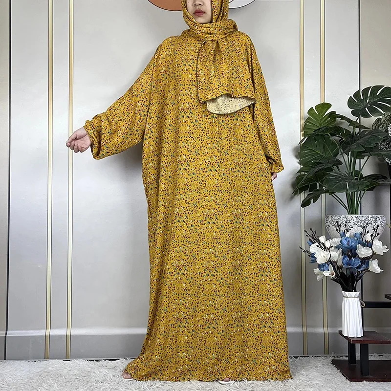 2024 новый дизайн мусульманская женщина jilbab цельная молитвенная Абая одежда оптом свободное Молитвенное платье с капюшоном на молнии для девочек