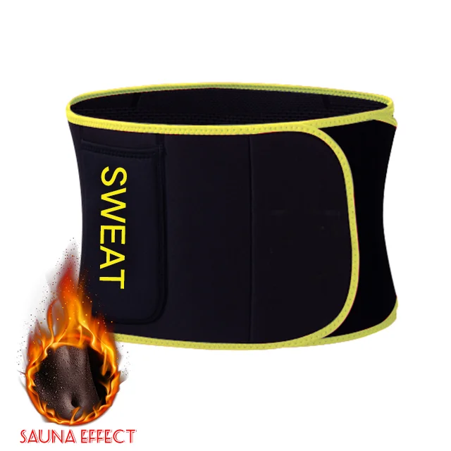 Hot sale sweat waist trimmer belt fast work out sweat lose weight waist trainer for men women