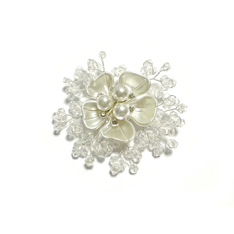 Factory direct sales of 6*6cm hand-wire shoes clip flowers, shoes decorative flowers wedding shoes decorative flowers
