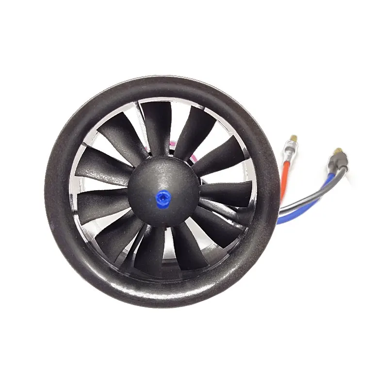 DD EDF 50mm 11 Blade Duct Fan with RC Brushless Motor 4300KV/4900KV Balance Test for EDF 3S/4S RC Jet Aircraft