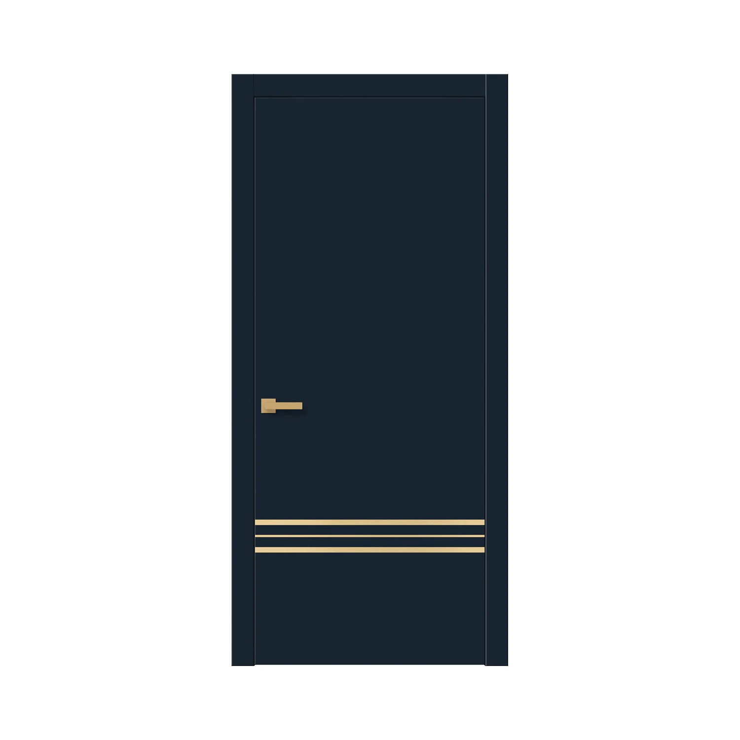 Modern Design MDF Paint-free Melamine Wooden Interior Door For Apartment Using