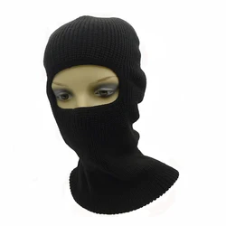 Popular small batch acrylic knit ski mask balaclava one hole skimask wholesale beanie for men woman