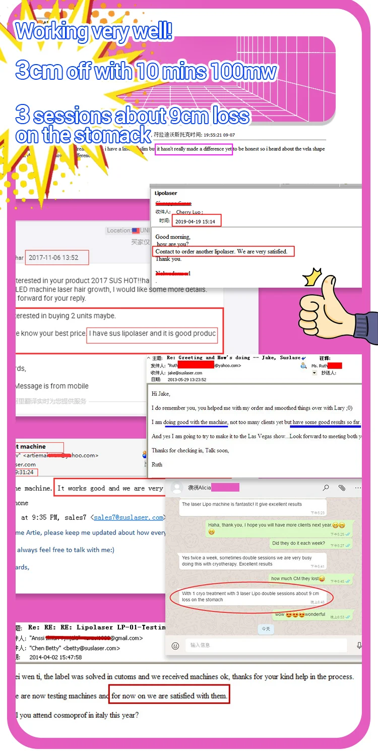 Professional Japanese Laser Diodes lipo Laser Slimming Lipolaser Rapid Slimming Machine