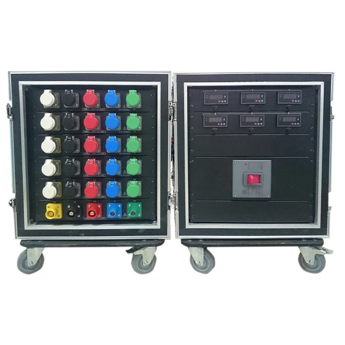 400A Camlock Stage Lighting Power Distribution Equipment 3 Phase Camlock Power Distro Box