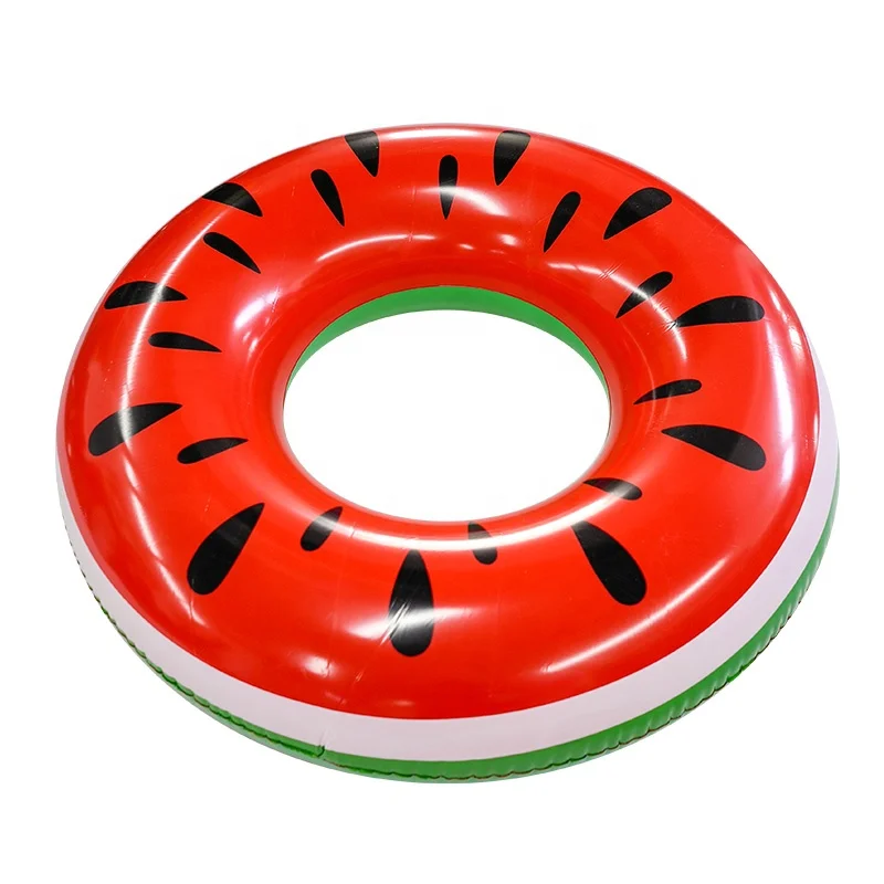 High quality Eco-Friendly PVC watermelon/donut inflatable float swimming tube swimming pool ring