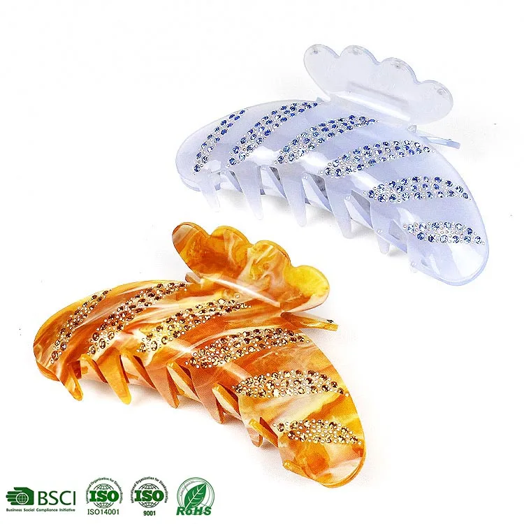 CANYUAN The latest fashion rhinestone hair claw rhinestones personalized point drill hair clip for women