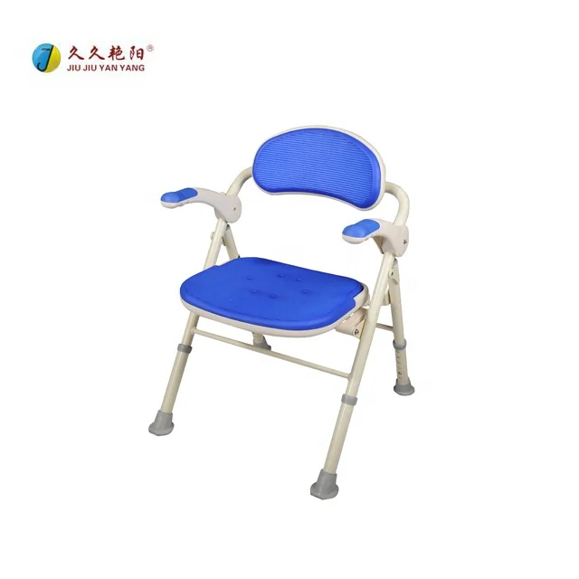 JY-ZY(S) Foldable community hospital clinic caring aged elderly home usage simple shower chair