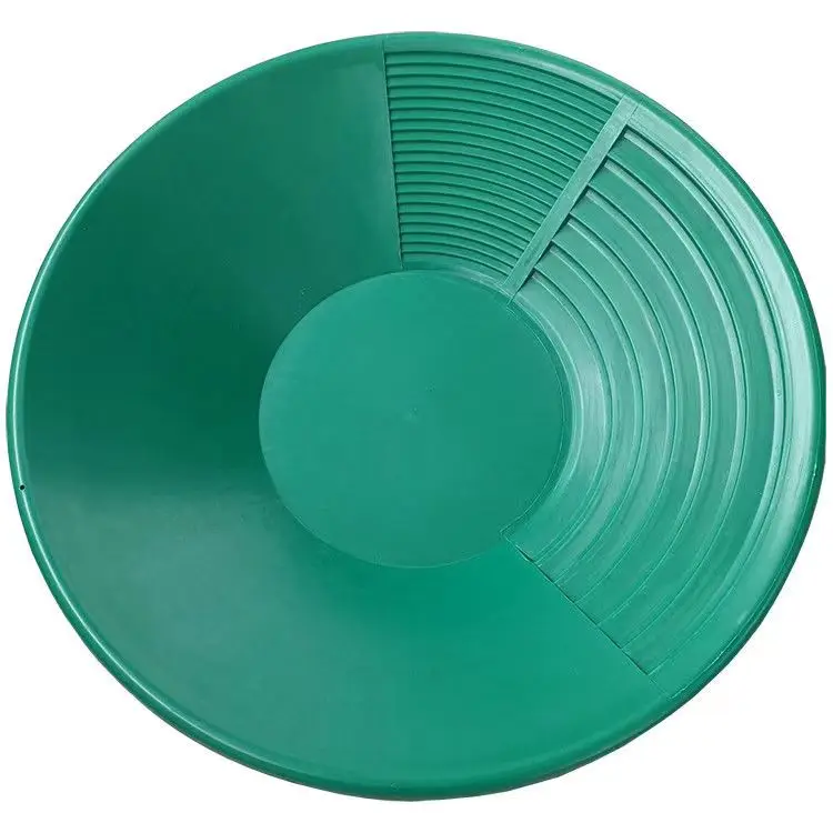 Black PP Gold Washing Pans 14.96' Plastic Gold Wash Pan for Gold Recovery Kit