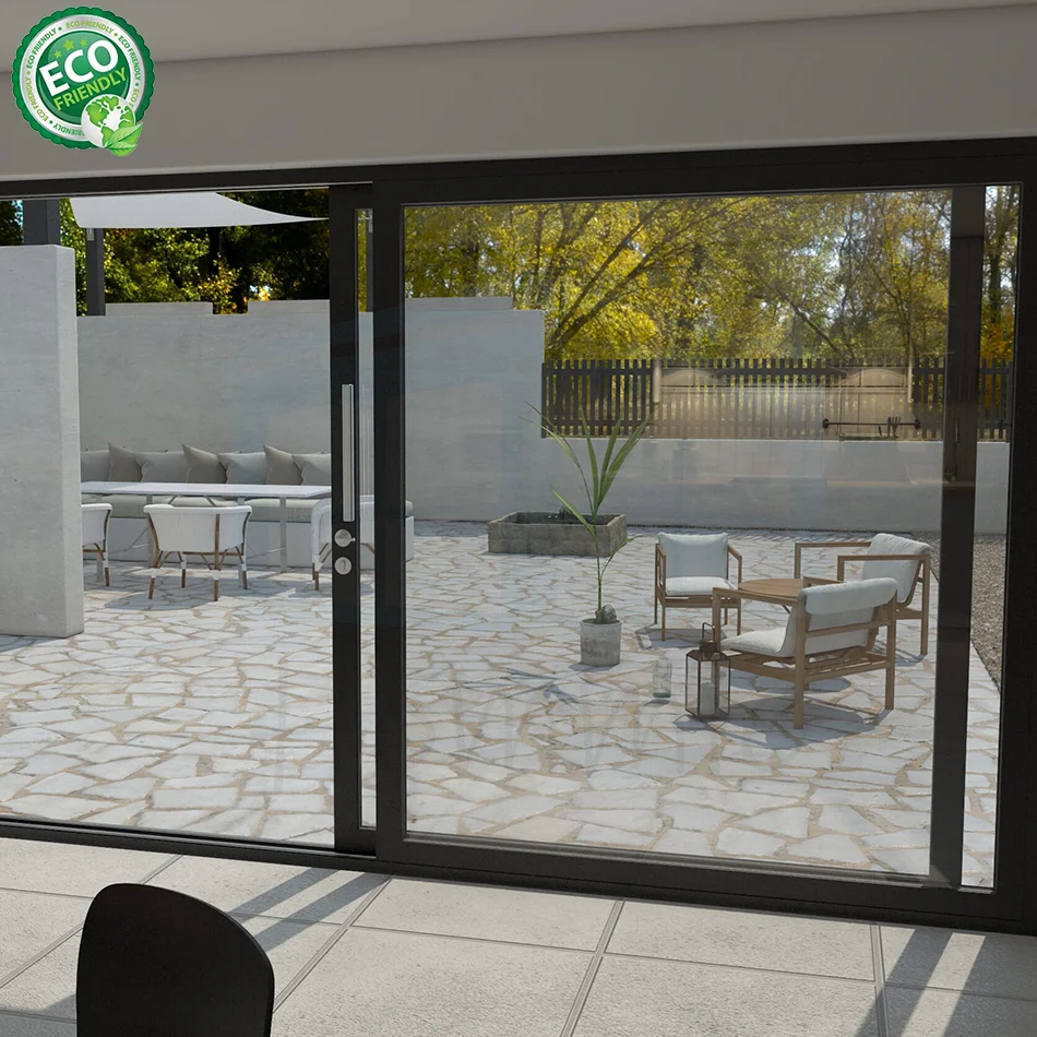 Balcony Aluminum Sliding Door Patio Sliding Stacker Doors Exterior For Houses