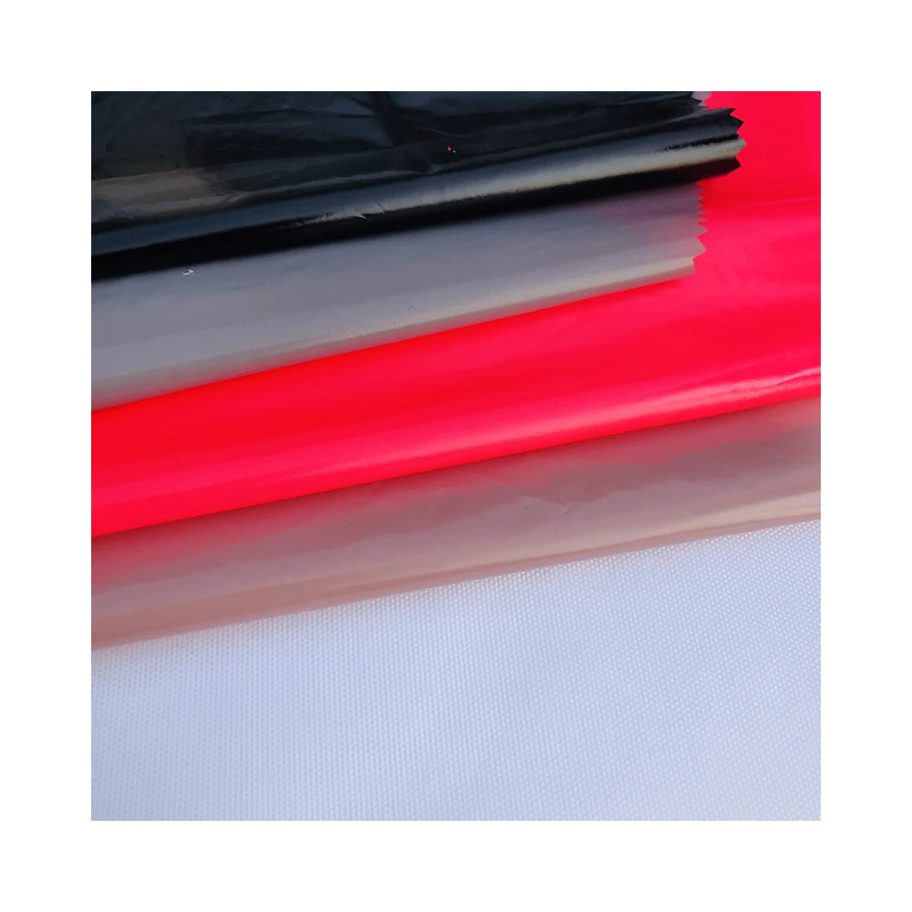 Soft And Smooth 380T  20D Ripstop  Plain Weave Nylon Fabric Bright PU Nylon Down Coat fabric