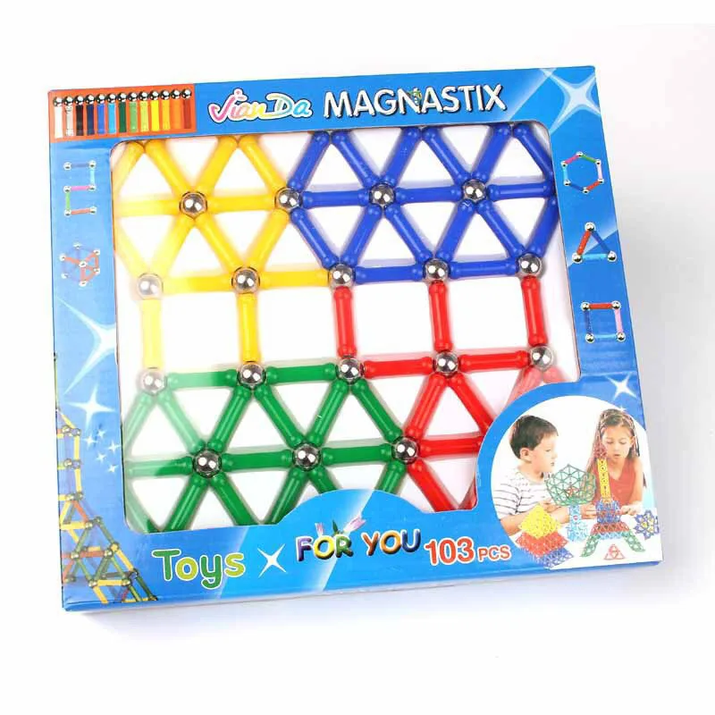 Магнитная детская игра Развивающие детские игрушки креативные Обучающие Детские игрушки Магнитные строительные блоки для малышей
