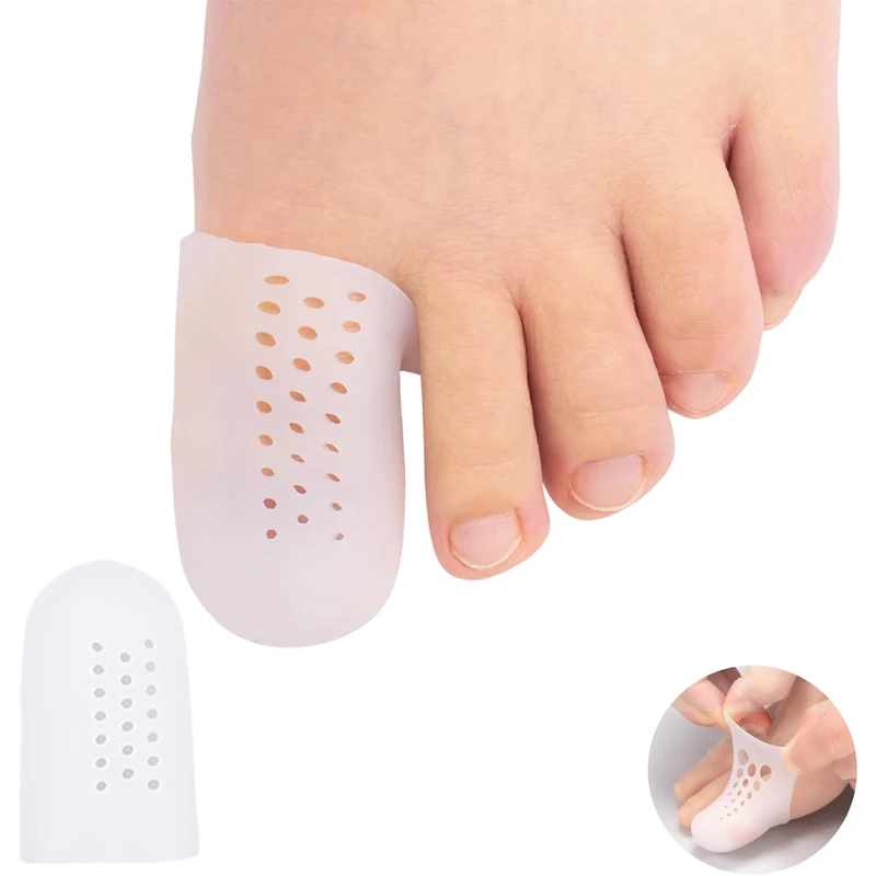 Breathable Soft Toe Caps Gel Big Silicone Finger Toe Protectors for Women Men