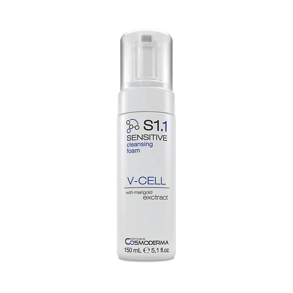 Top Product Sensitive Skin Cleanser - S1.1 Foam 150ml by Cosmoderma - Gentle Care Made in Italy