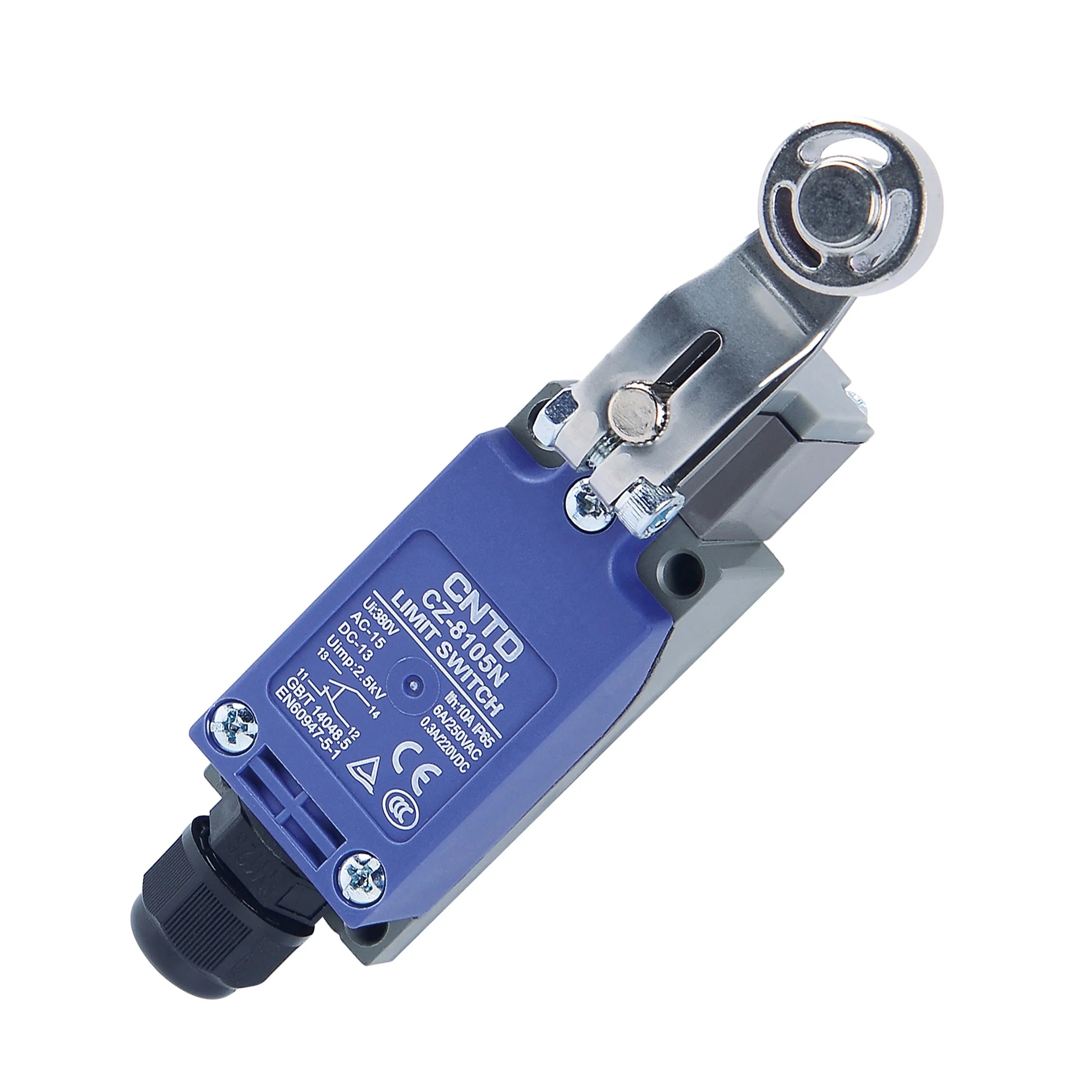 CNTD Intensive Plastic and Aluminum Cast Shell Waterproof IP65 10A 380V Vertical Limit Switch CZ-8105N