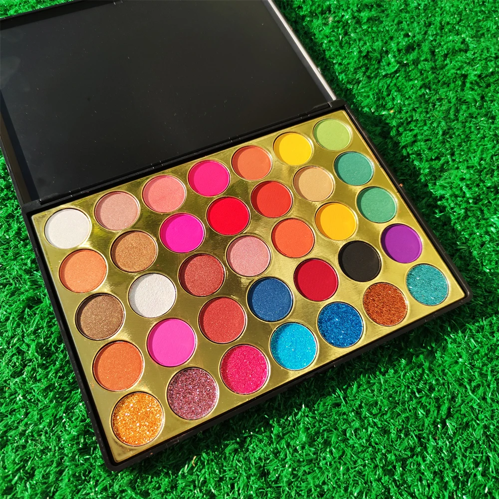 
Custom your own makeup eyeshadow palette low moq 9 colors matte eyeshadow palette private label 