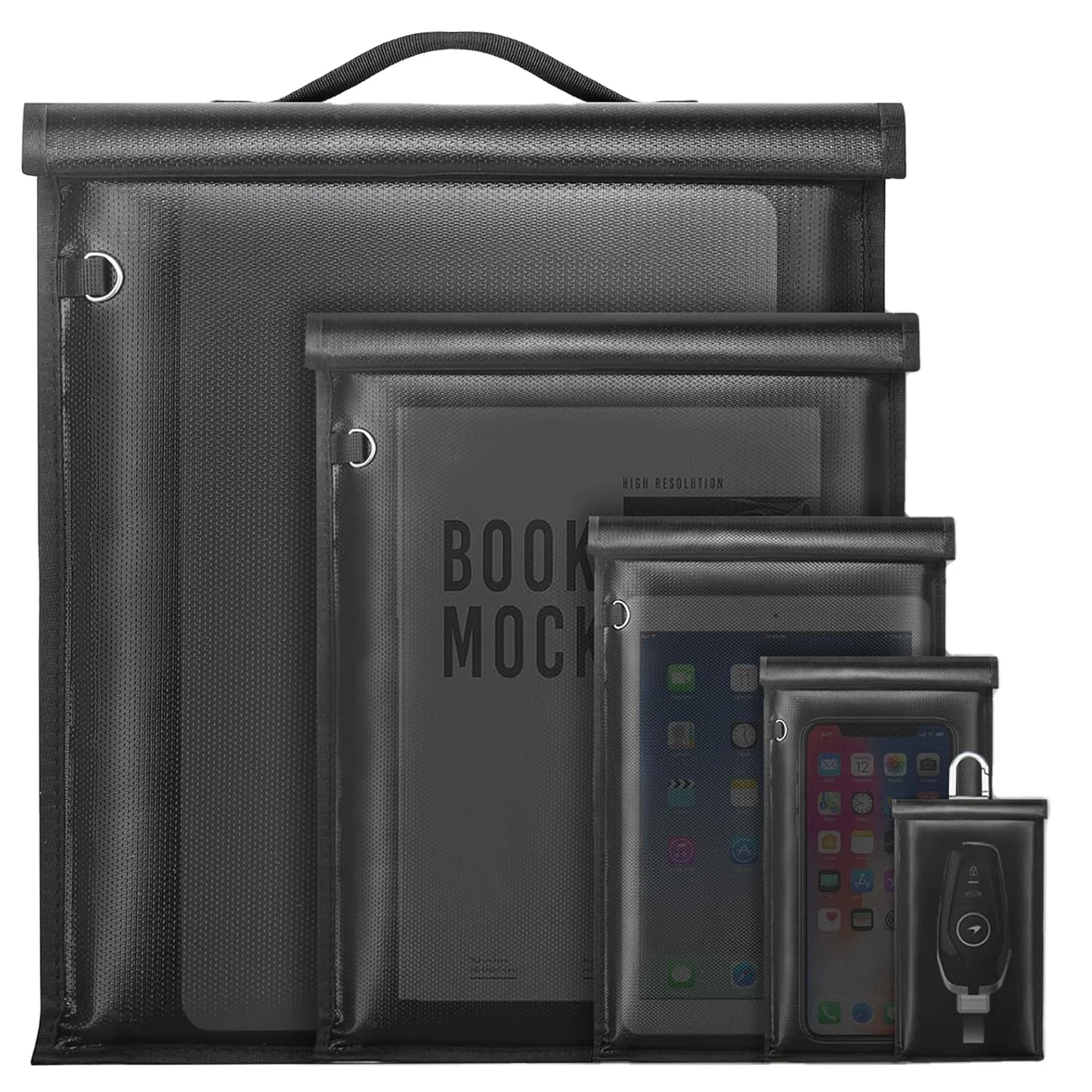 Portable EMF Protection Electronic Equipment Easy Clean Signal Blocking Cell Phone Faraday Bag Anti Radiation Solid Credit Cards