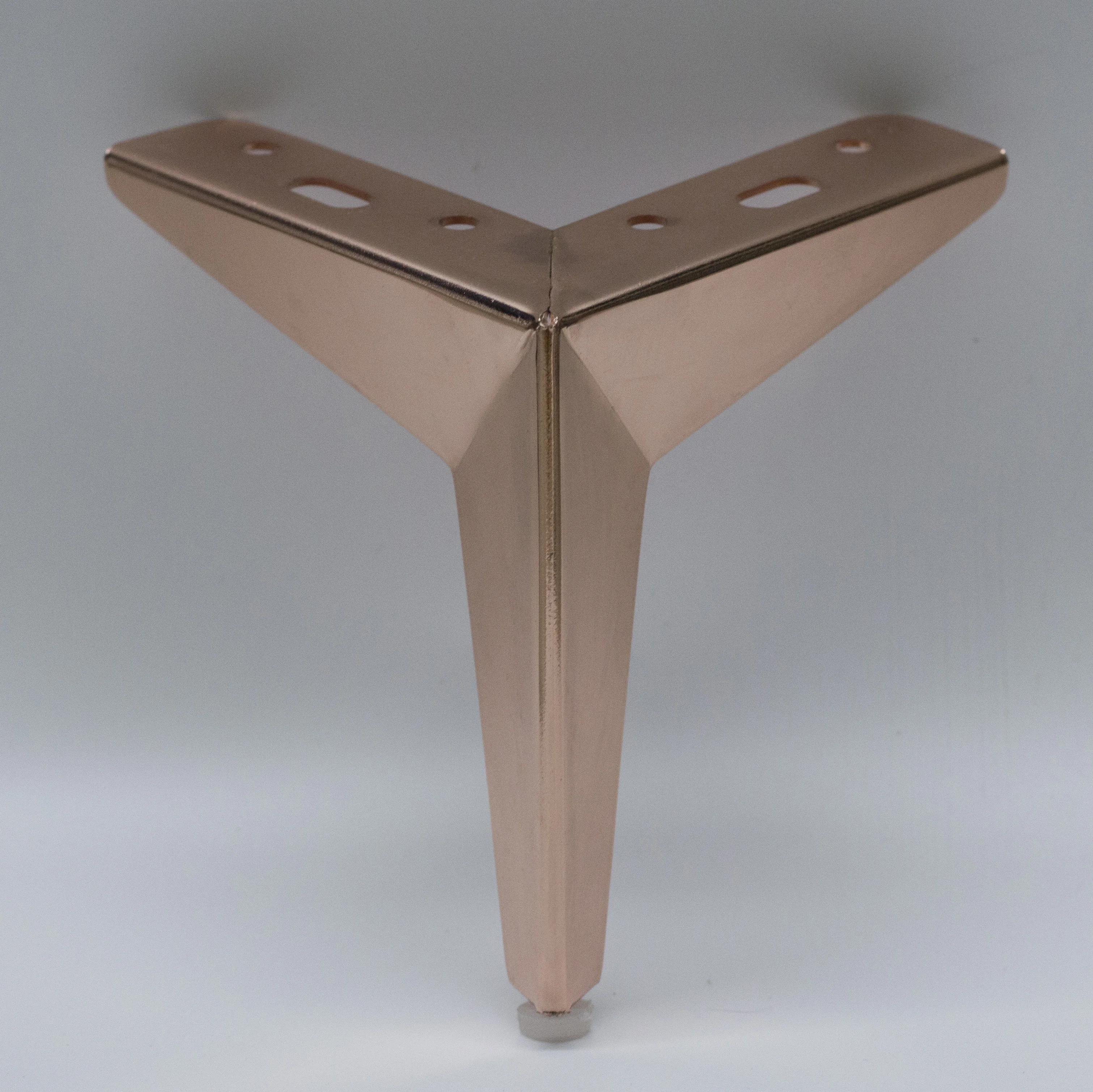 140mmH New style Metal Cabinet Feet Furniture Leg Golden Sofa Feet Heavy Duty Triangle Rose gold Sofa Metal legs