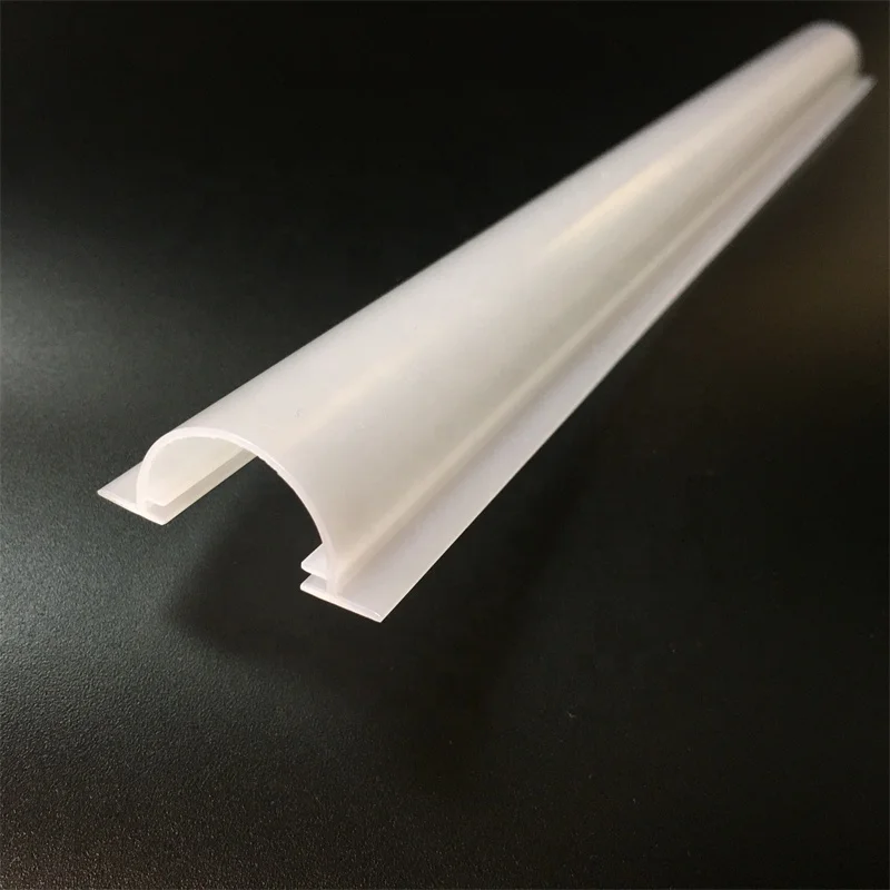 30 mm Wide Milky Pc Extrusion Cover for Led Light Channel Diffuser C Shape Profile