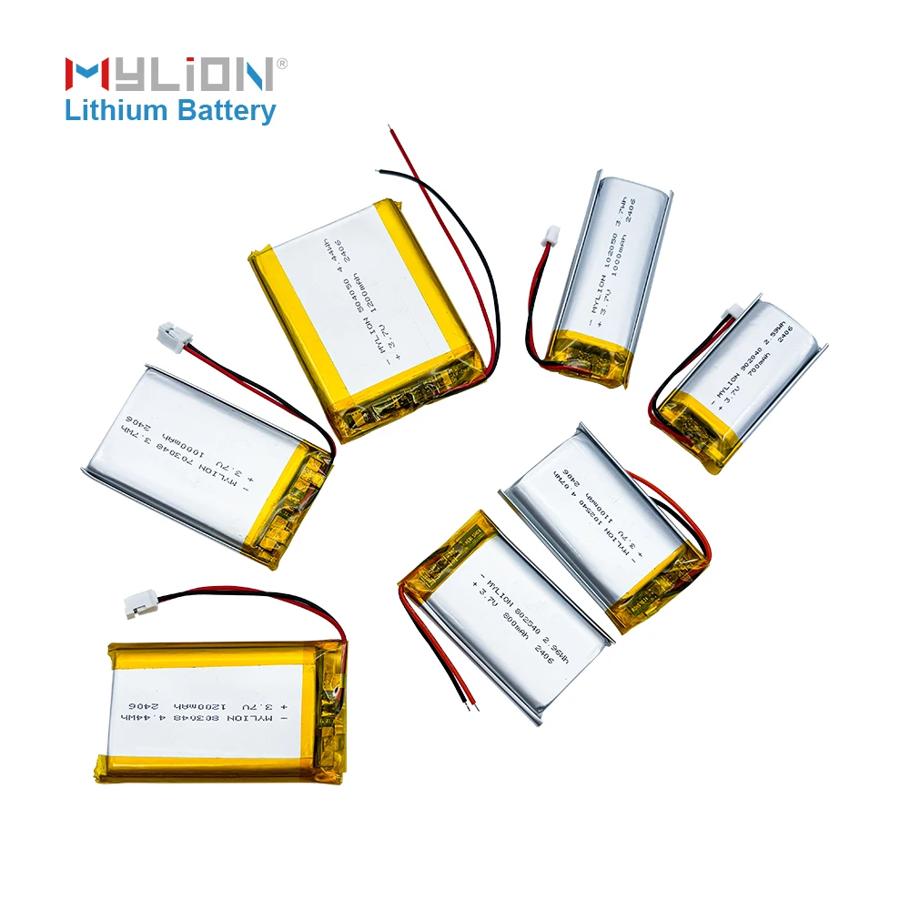 Mylion High-Efficiency Lightweight Lipo Battery Li Ion Rechargeable Battery 2000mah 3.7 V For Laptop Battery Solutions