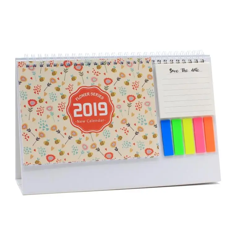 
Factory Printing Colorful Custom Desktop Calendar With Sticky Notes 