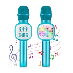 Wholesale Karaoke Microphone Supplier Usb Recording Mic Wireless Speaker Microphone For Kids Children Christmas