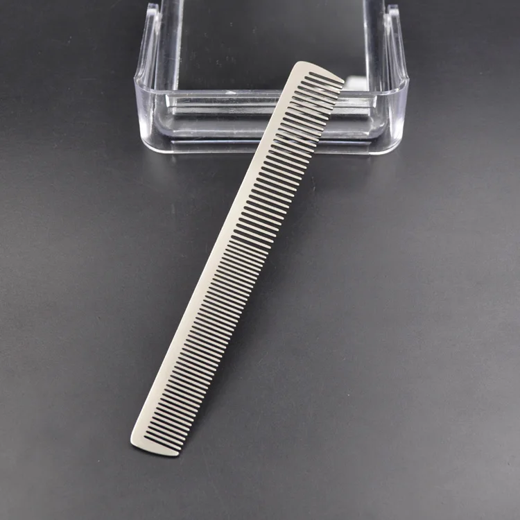 Factory design customization wholesale anti-static anti-tangling hairdressing comb barber comb  metal comb for salon