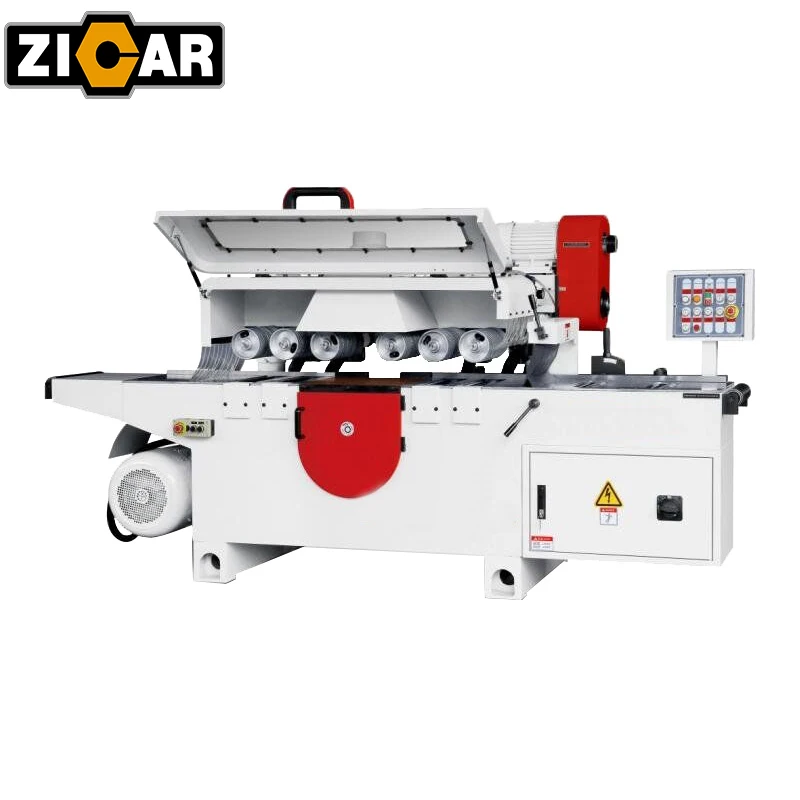 ZICAR sawmill multi rip saw machine multi blade circular saw for woodworking MJ143A