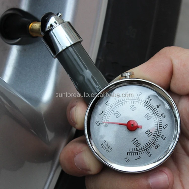 High precision tyre tire pressure gauge (0-100 Psi) pointer type mechanical tire gauges for car