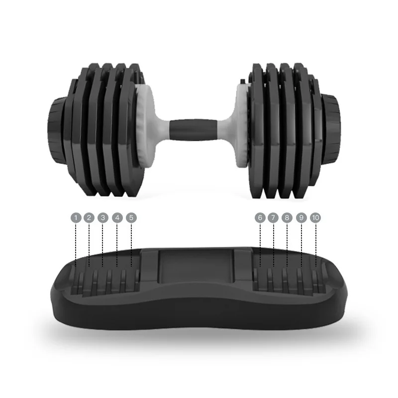 Body Building Colorful Custom Dumbbell Adjustable Fitness Equipment Gym Weights Set Adjustable Dumbbell Set