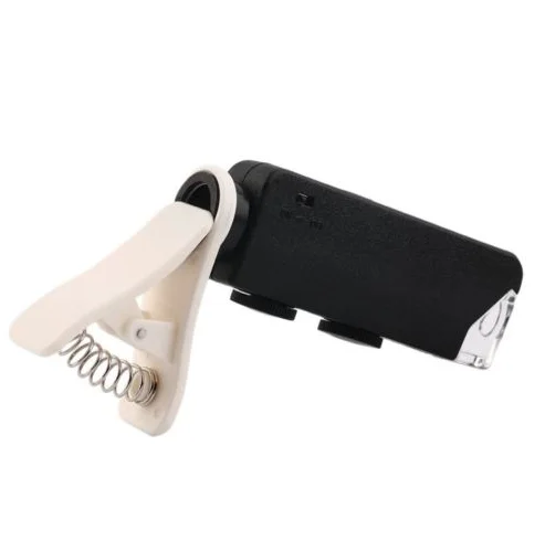 Mobile Phone Universal Clip-type Jewelry Loupe 60-100X Adjustable Electronic Microscope with LED