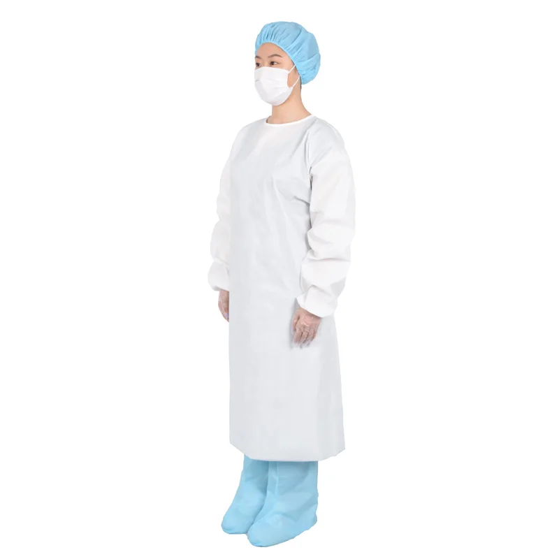 Disposable Chemotherapy Personal Radiation proof White Isolation Gown