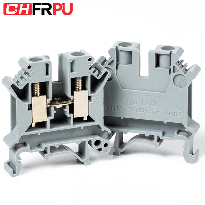 UK 6N Modular Terminal Block 0.2-6mm Din Rail Connector