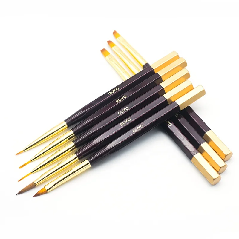 2022  Professional Detail Painting Pen Kit Wooden Nail Art Brushes  Set