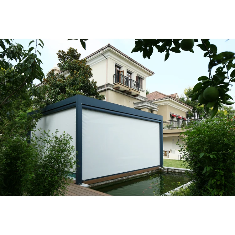 Chinese professional manufacturer Bioclimatic Motorized Adjustable Aluminum Pergola