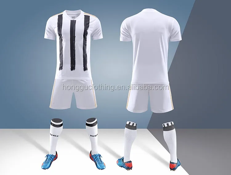Wholesale 2021 Custom Soccer Jersey Black and White Soccer Jersey Soccer Uniform