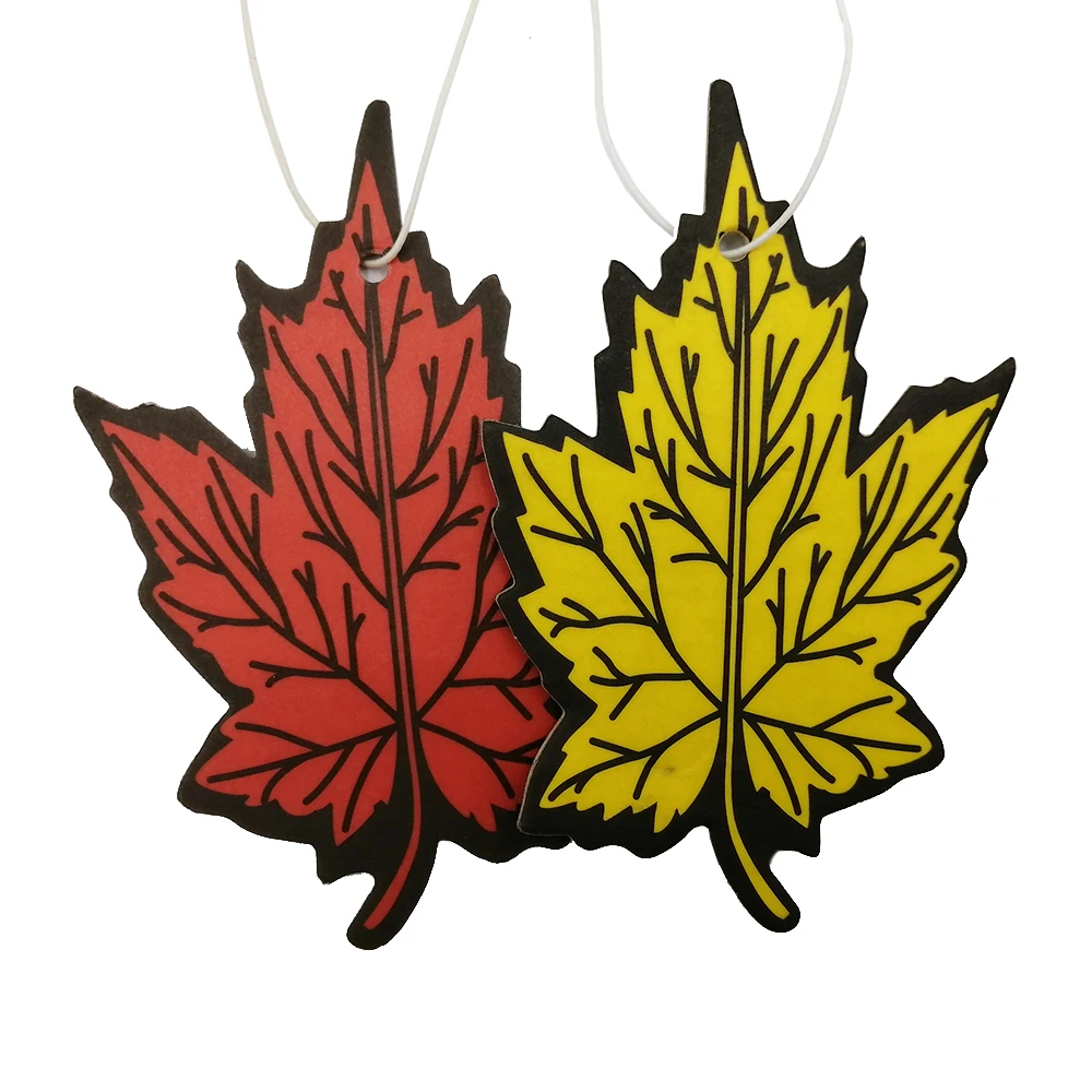 Card absorbent paper private label decoration stickers packages charcoal stick fancy fruits scents car perfume freshener