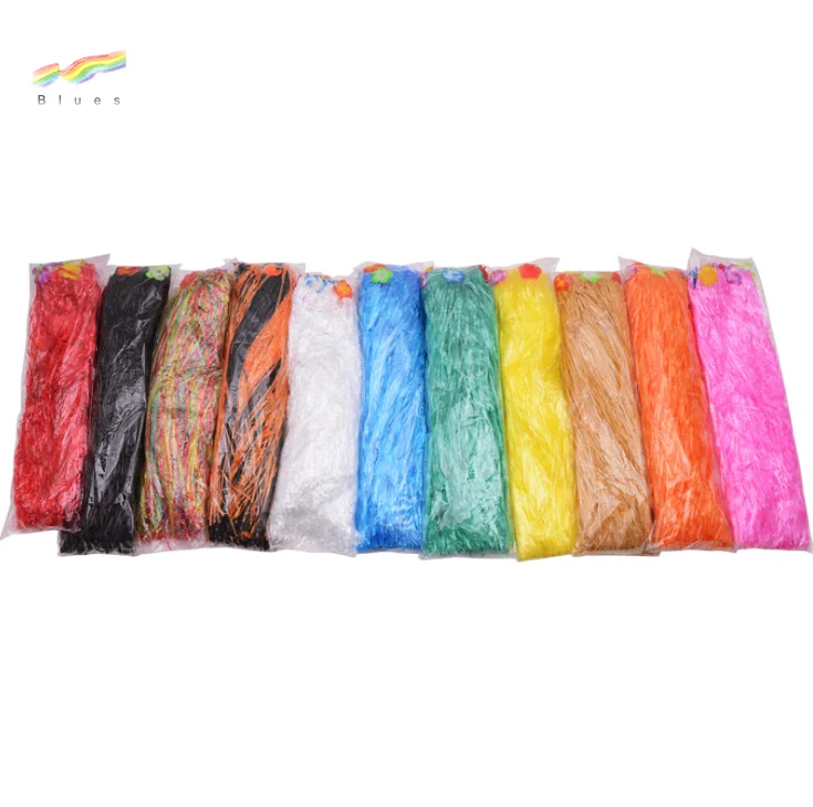 Wholesale high quality hot sale plastic pink hawaiian grass table skirt for party outdoor picnic dance halloween decorations
