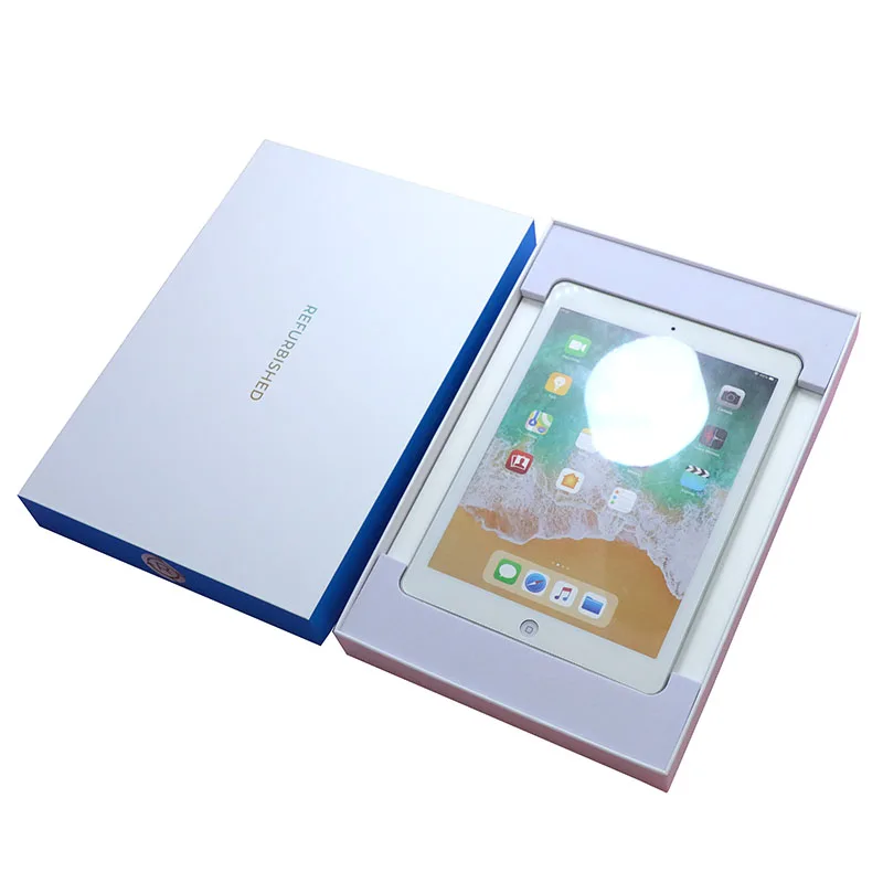 White Cardboard laptop lid and base pad Tablet box Packaging Boxes for custom Universal Ipad packaging box