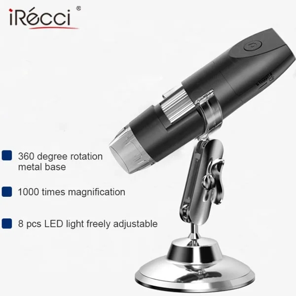 Portable digital microscope camera 1000x facial skin detect device electronique optical microscope for personal care