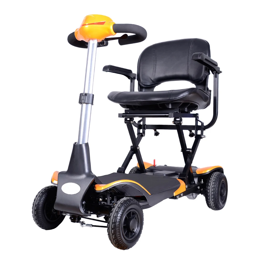 Enhance Foldable Travel Elderly Scooter Transformer Electric 4 wheel Folding Mobility Scooter Lightweight Portable