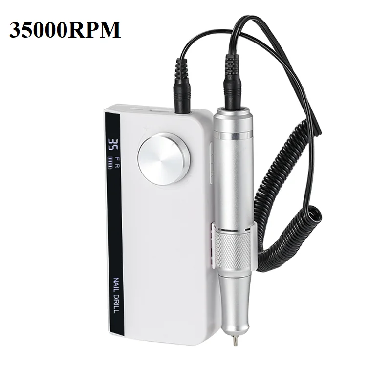 oxxi Nail Suppliers 35000RPM Portable and Desktop Carbon Brush Quiet Electric Nail Drill Machine