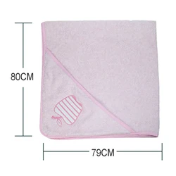 Factory custom 100% cotton baby hooded bath towel for kids