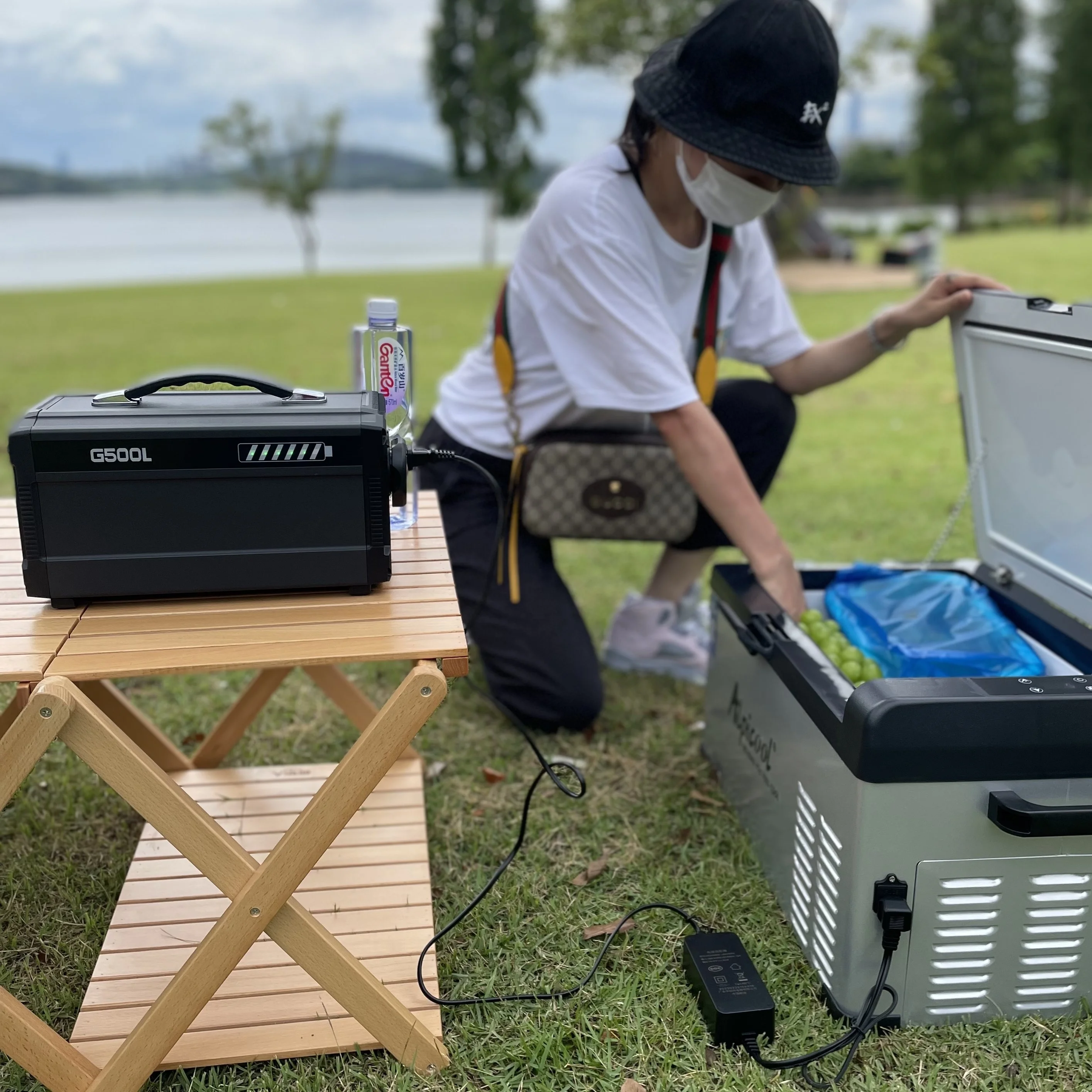 220v Outdoor Camping Portable Mobile Power Station Emergency Energy Storage Battery solar related products 1000W 500W