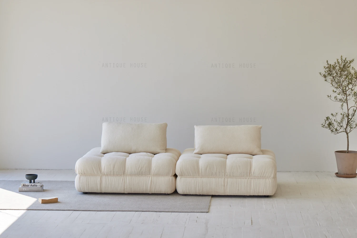 New French japandi living room furniture modern sectional sleeper live sofa set nordic designer cloud modular sofa and couch