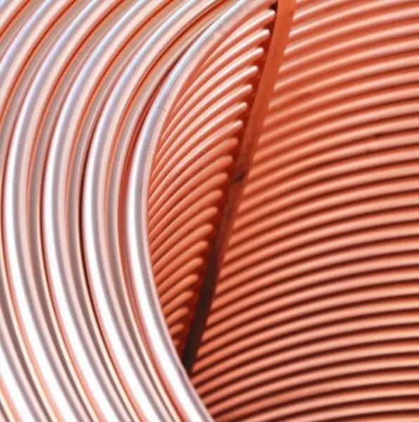 Медная трубка простая рифленая катушка для