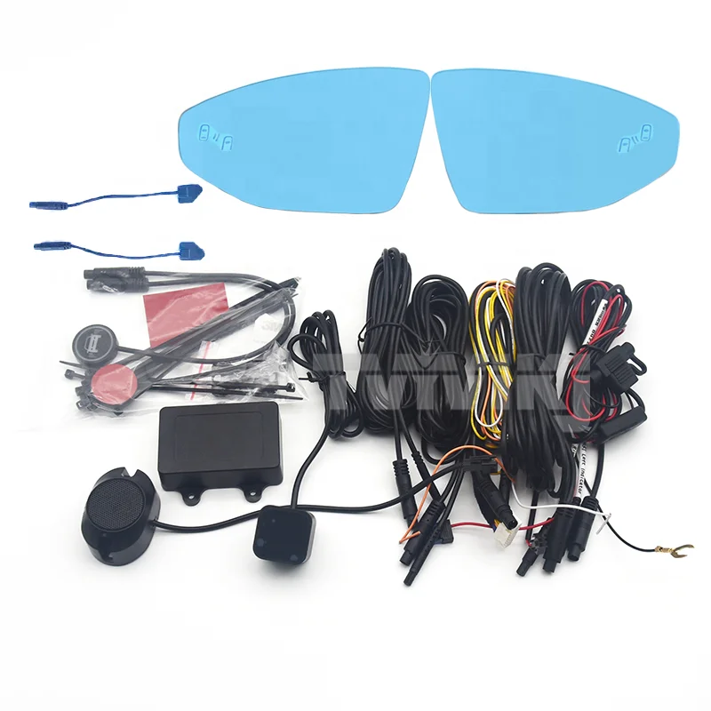 77GHZ Side Rearview Mirror Blue Glass Lens blind spot assist detection system For Audi A6 A6L A7 A7L A8 A8L 2019-2021 anti glare