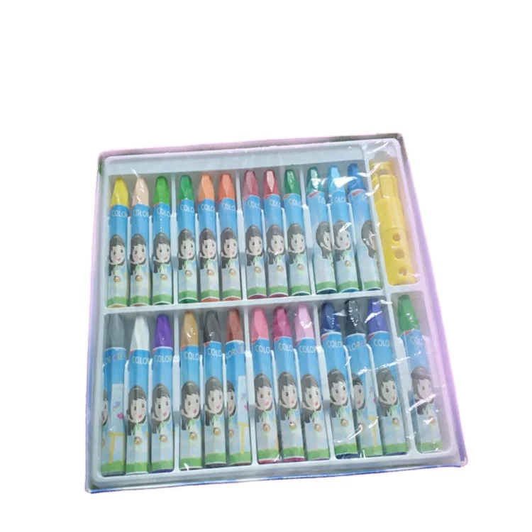 12 crayons kids multi color crayon color oil pastel set