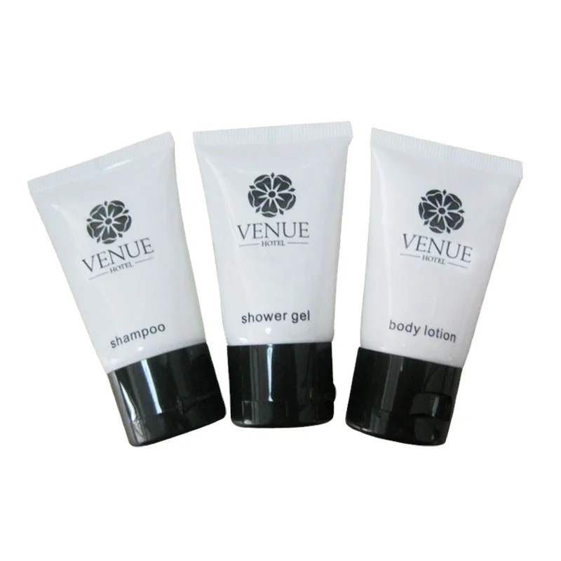 Empty shampoo body lotion squeeze tube cosmetic packaging with flip top lid