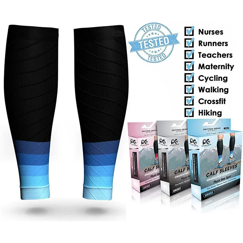 Copper Infused Compression Calf Sleeve for Sports   Breathable Copper Infused Compression Calf Sleeve