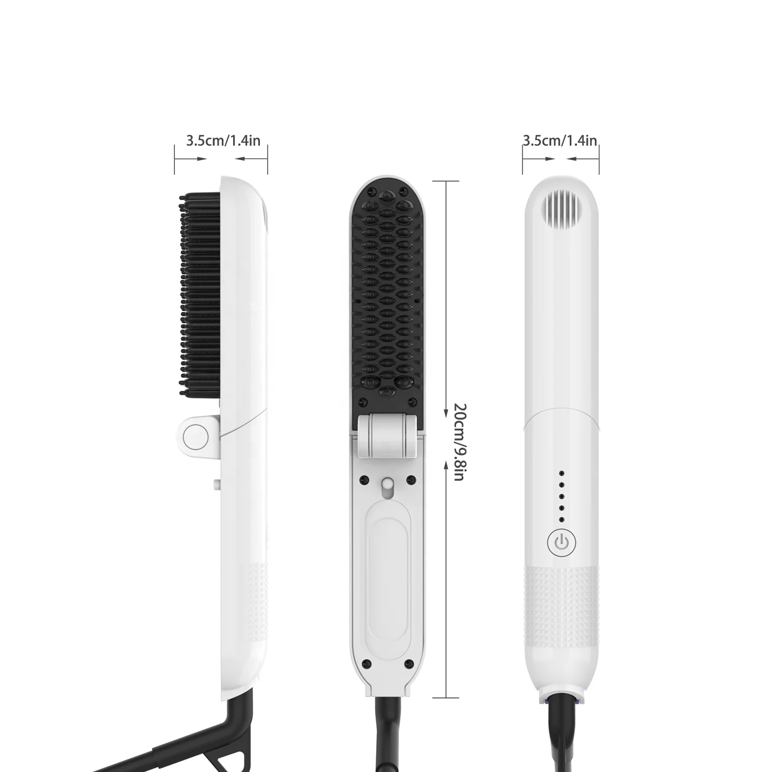 2020 New Product Factory Price 30s Fast Heating 360 Rotation Suitable All Hairstyles Folding Straight Hair Comb